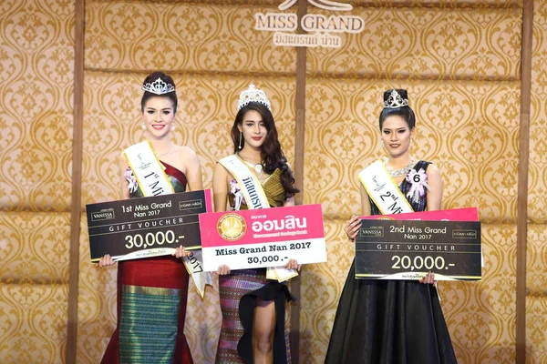 Bangkok Thailand Maart 2017 Wedstrijd Van Missverkiezing Miss Grand Nan — Stockfoto