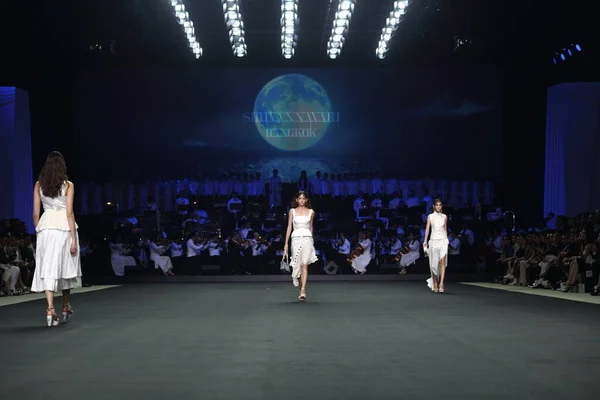 Bangkok Thaiföld Március 2017 Fashion Show Kollekció Sirivannavari Homme Tavasz — Stock Fotó