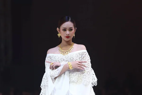 Vientiene Laos Mars 2017 Défilé Mode Vientiene Wow Fashion Week — Photo