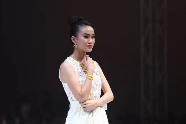 Vientiene Lao March 2017 Fashion Show Vientiene Wow Fashion Week — 图库照片