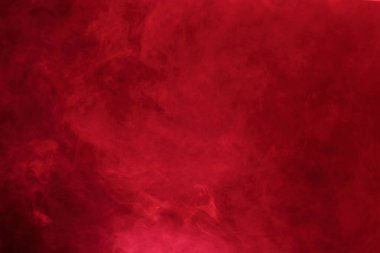 Siyah Arkaplanda Kırmızı Yoğun Tüy Duman ve Sis, Soyut Duman Bulutları, Tüm Hareketler Bulanık, Odaklanamaz Niyet Bulanık, Yüksek Düşük Kontrastlı Kontrast, metin logosu için kopyalama alanı