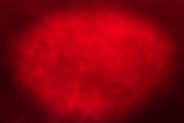 Siyah Arkaplanda Kırmızı Yoğun Tüy Duman ve Sis, Soyut Duman Bulutları, Tüm Hareketler Bulanık, Odaklanamaz Niyet Bulanık, Yüksek Düşük Kontrastlı Kontrast, metin logosu için kopyalama alanı