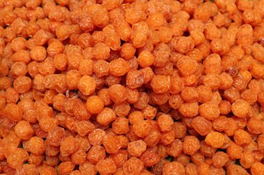 Backgroud Top View Kuru Malzemelerin Yakın Çekimi uzun yaşam için malzeme, seçici odak bulanıklığı, Kuru Hey meyve