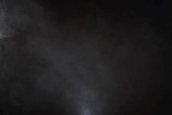 Densa Esponja Esponjosa Humo Blanco Niebla Sobre Fondo Negro Nubes —  Fotos de Stock
