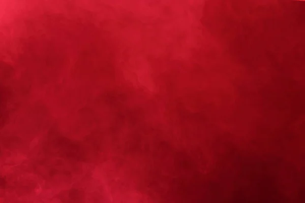 Bouffées Fumée Brouillard Blancs Denses Rouges Sur Fond Noir Nuages — Photo