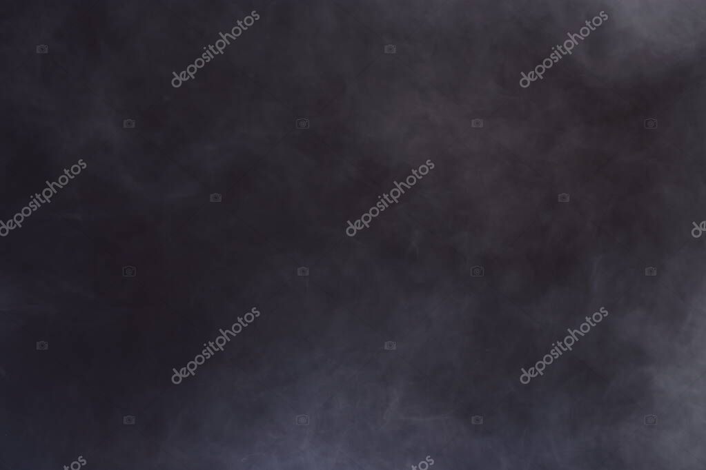 Dense Fluffy Puffs of White Smoke and Fog on Black Background, Abstract Smoke Clouds, All Movement Blurred, intention out of focus, and high low exposure contrast, copy space for text logo