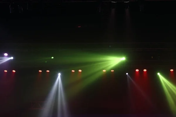 Par Lights Bundels Spotlight Ray Bewegende Verlichting Rack Constructie Stage — Stockfoto