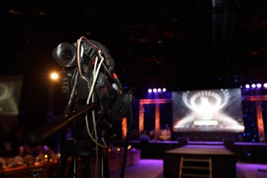 Video Production Camera social network live recording on Stage event which has interview session of contest, performance, concert or business seminar.  World Class Stage and ob switch team