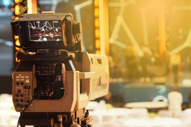 Video Production Camera social network live recording on Stage event which has interview session of contest, performance, concert or business seminar.  World Class Stage and ob switch team