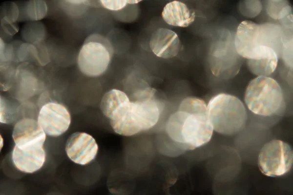 Goldene Bunte Verschwommene Bokeh Lichter Hintergrund Abstrakte Funkelt Teilchen Bewegen — Stockfoto