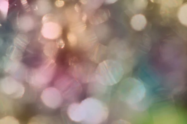 Golden Colorful Blurred Bokeh Lights Background Abstract Sparkles Particle Moving — Stock Photo, Image