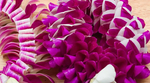 Muitos Pedal Flor Orchid Sombreamento Roxo Forma Redonda Flor Para — Fotografia de Stock