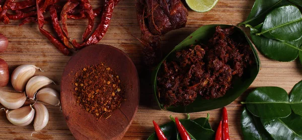 Berühmte Thai Food Hot Spicy Sauce Mit Lokalen Zutaten Frische — Stockfoto