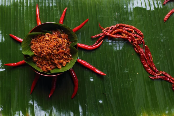 Famous Thai Food Hot Spicy Sauce Local Ingredient Fresh Herb — Stock Photo, Image