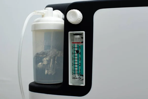 Dispositivo Médico Cilindro Oxígeno Portátil Individual Para Poner Gas Para —  Fotos de Stock