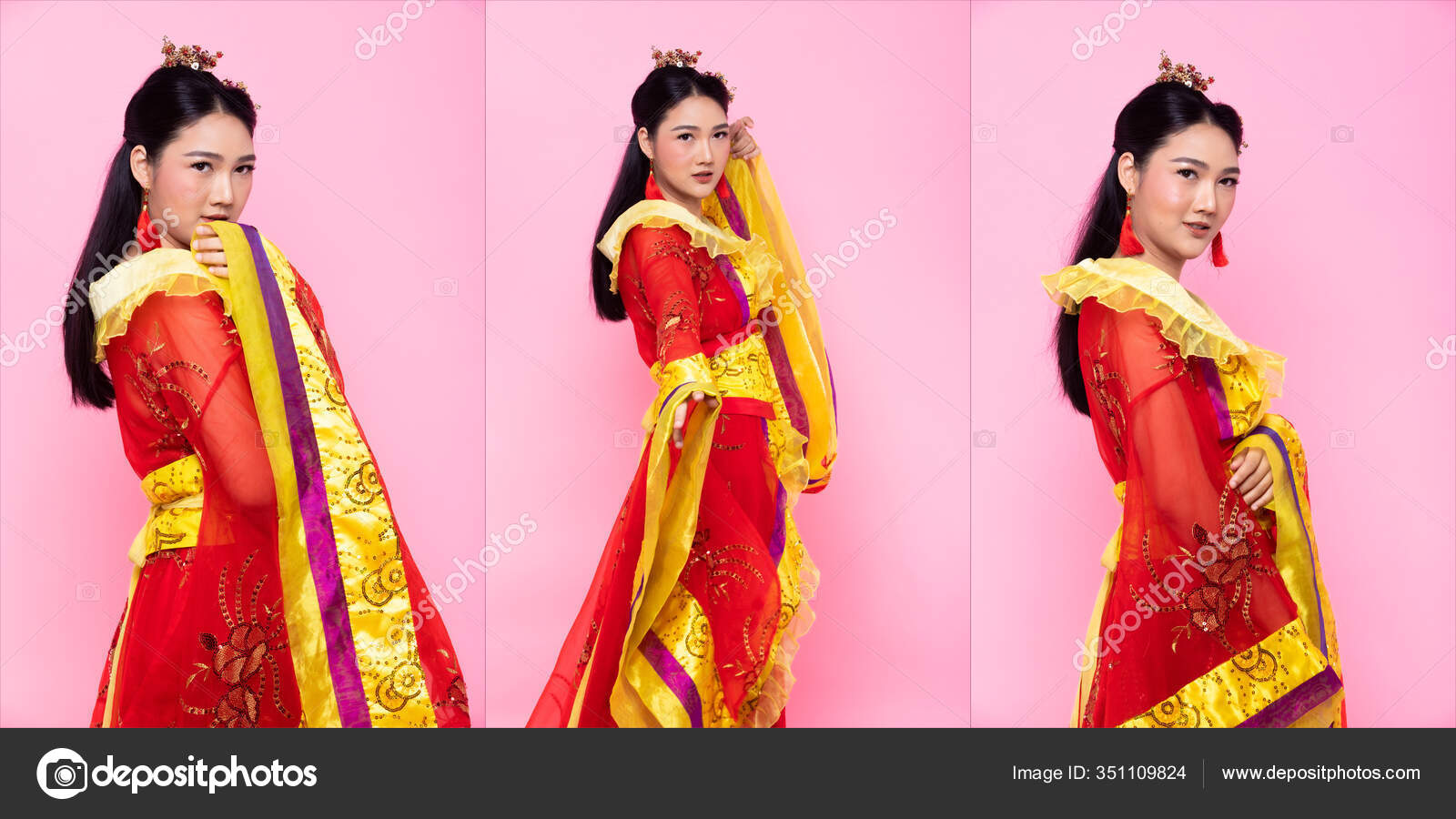 Dentelle Rouge Costume  Traditionnel  Chinois Op ra Asie  Sud 