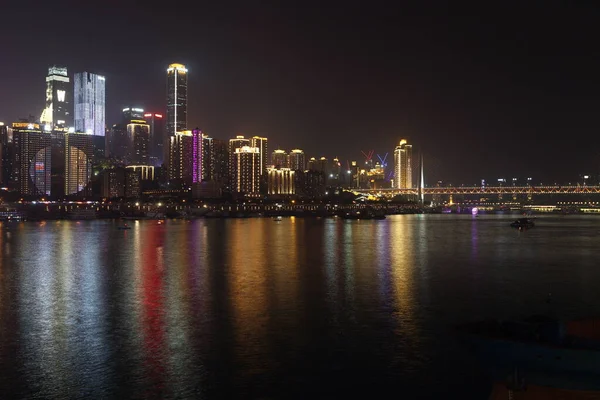 Chongqing Kina December 2016 Skyskrapa Sky Line Tall Building Business — Stockfoto