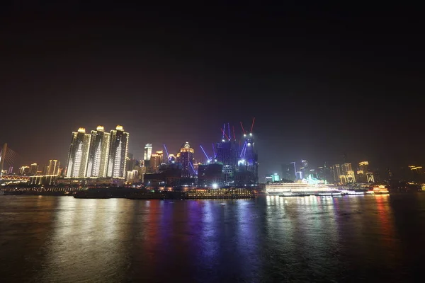 Chongqing Kina December 2016 Skyskrapa Sky Line Tall Building Business — Stockfoto