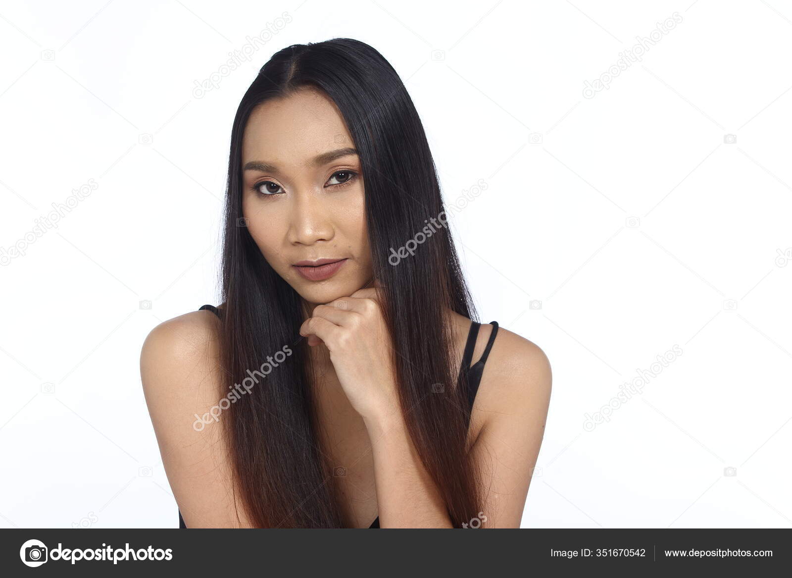 long straight black dress