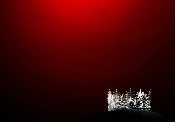 Silver Diamond Crown Miss Pageant Beauty Universe World Contest Sparkle — Stock Photo, Image