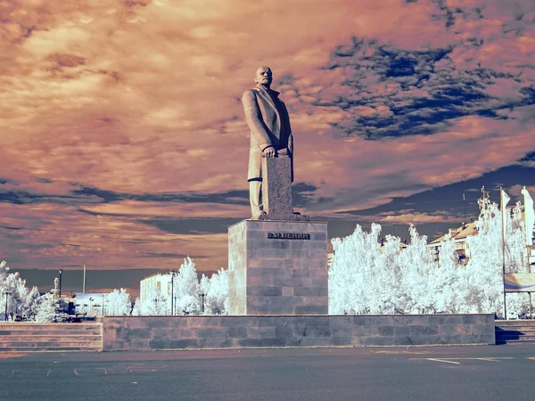 Infra Red Фото Одно Видение Russia Saint Petersburg Ленин — стоковое фото