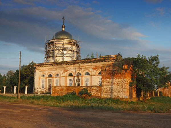 Starý Ruský Kostel Pravoslavná Církev Pohled Ulice Rusko Ural Perm — Stock fotografie