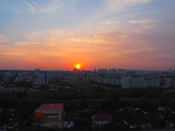 Ekaterinbourg Coucher Soleil Été Ekaterinbourg Région Sverdlovsk Russie — Photo