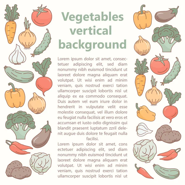 Λαχανικά φόντο. — Διανυσματικό Αρχείο