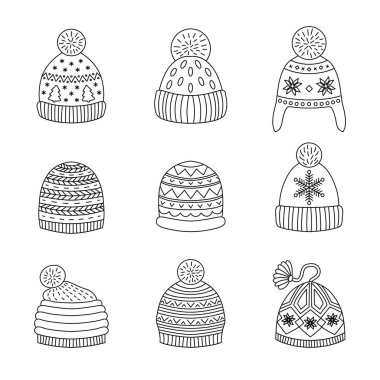 Icons winter hat.