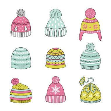 Icons winter hat.