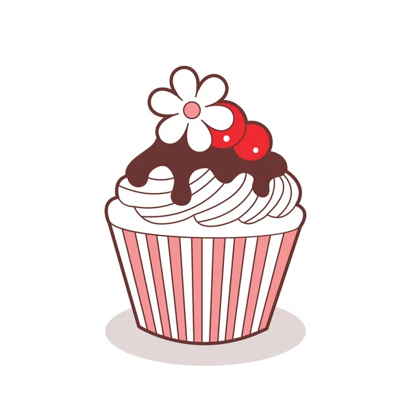 Ikona cupcake. — Stockový vektor