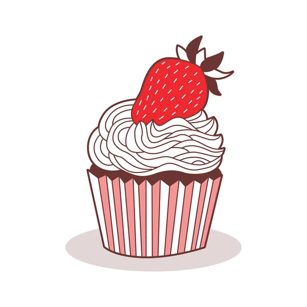Ikona cupcake. — Stockový vektor