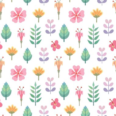 Seamless pattern from decorative flowers.