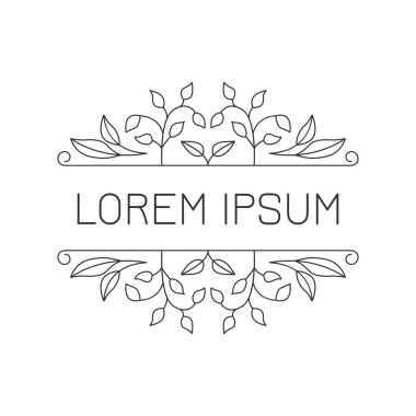 Linear typographical elements.