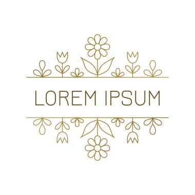 Linear typographical elements.