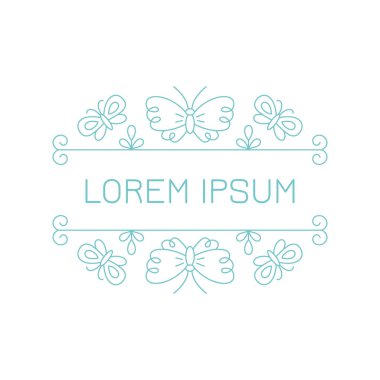 Linear typographical elements.