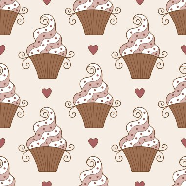 cupcake seamless modeli