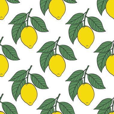 Yapraklı kusursuz limonlar..