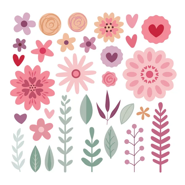 dekoratif öğeler kümesi.