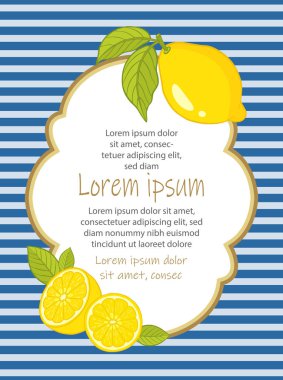 limon ile çerçeve.