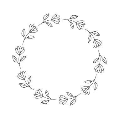 el çekilmiş çiçek çelenk.