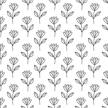 Çiçekler pürüzsüz desen.