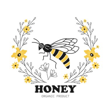 Bal etiket tasarımı.