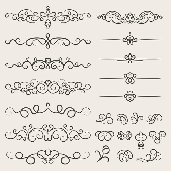 Dekopaj ve kartpostallar için ögeler kümesi.