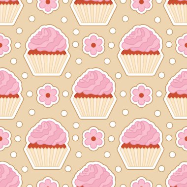 Kusursuz kek kalıbı. Şık bir stil. Vektör illüstrasyonu.