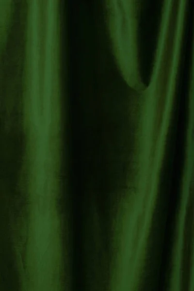 Green  velvet fabric background close up — Stock Photo, Image