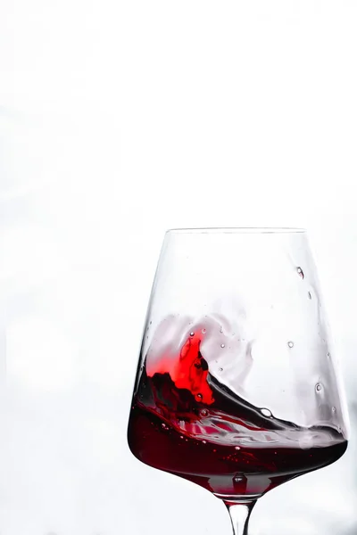Verre Vin Rouge Endroit Pour Texte — Photo