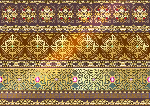 Ornament, beautiful pattern, vishivka ornament patterns decor, preparation for design, decoration textile, ribbon ornament, bracelet, ring, earrings, tiara, feminine style, rich embroidery and decoration for odezhty, fashion print, vintage shanirak — Stock Illustration Ornament, beautiful pattern, vishivka ornament patterns decor, preparation for design, decoration textile, ribbon ornament, bracelet, ring, earrings, tiara, feminine style, rich embroidery and decoration for odezhty, fashion print, vintage shanirak Stock Vector