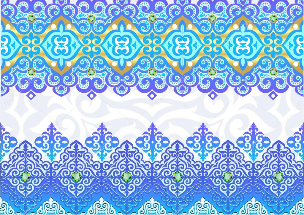lace, blue pattern, elegant pattern, elegant decoration, decoration, textile, tumar, symbol saukele, shanyrak, Kazakh ornaments, Kazakh gold, taykazan, kobyz, wedding, Kazakh pattern, Kazakhstan clothing, decorative elements, printing fabric, ethnos 