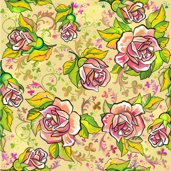 roses flowers, roses, leaves, beautiful flowers, rose, pink flower, floristics, curtains, fabric for a sofa, cloth, clothes, scarf, carpet, textile, garden, flower world, city of flowers, flower fantasy, khokhloma, gzhel, Russian scarf, ethnic print,